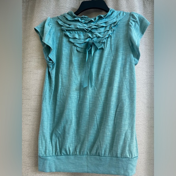 Teal color short sleeve size Large - Picture 2 of 5